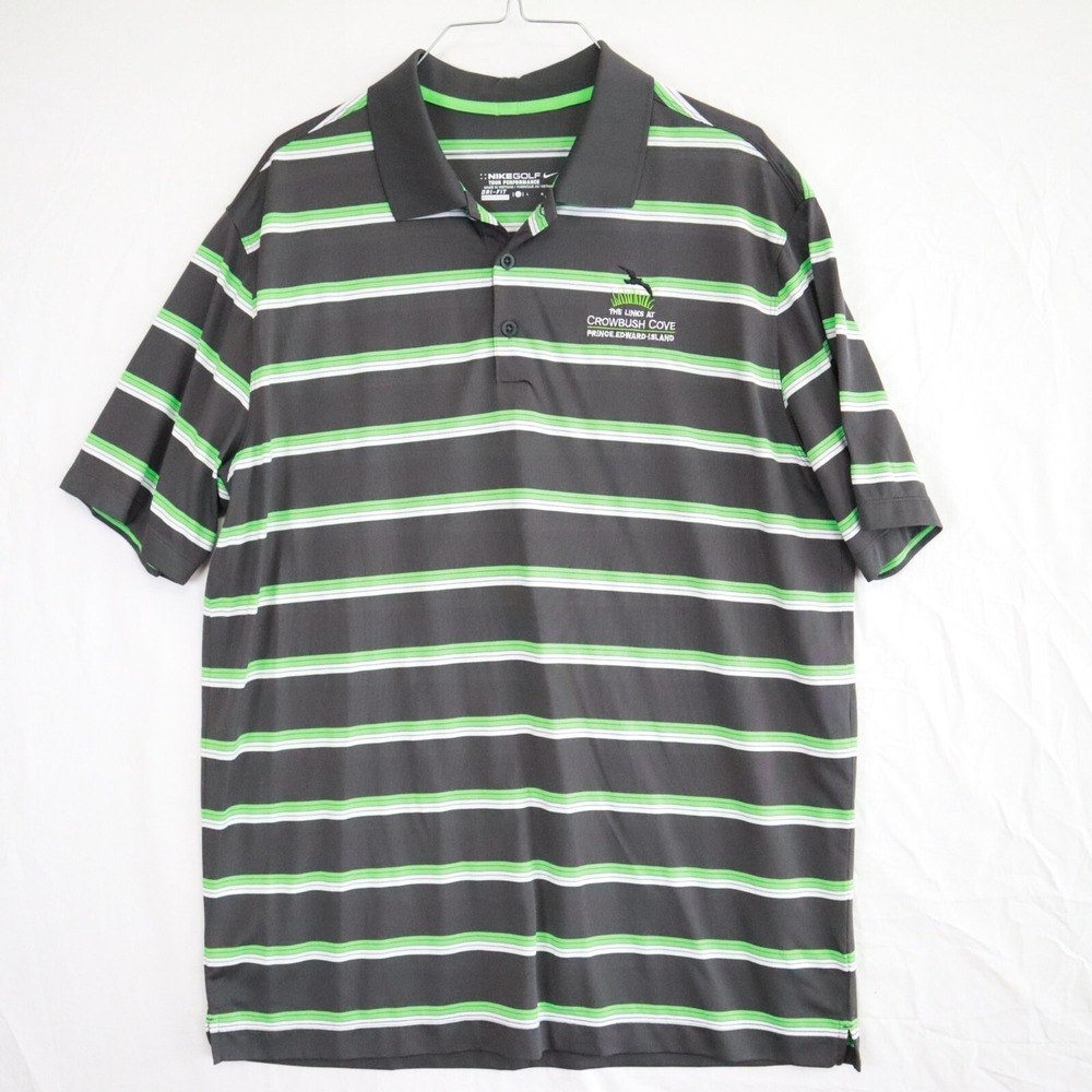 Nike Golf Polo‎ Shirt Mens Large Dri-Fit Tour Performance Links at Crowbush Cove
